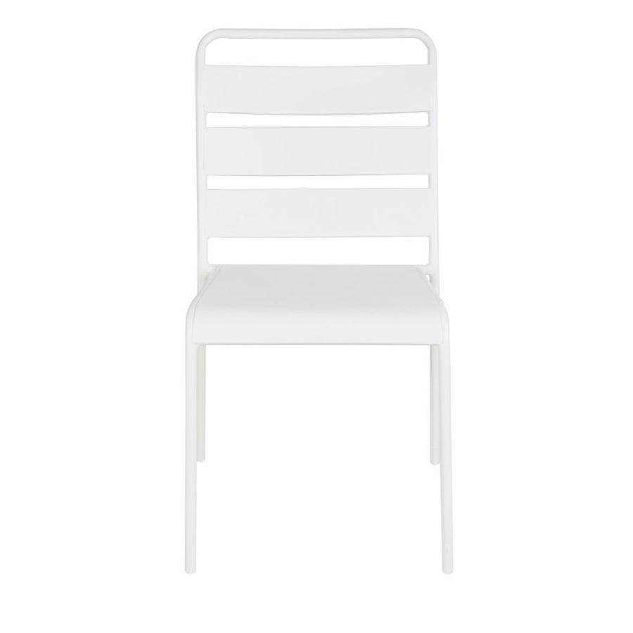 Chaise de jardin Boavista en résine vert kaki et métal noir, vue arrière - Dakar, Sénégal