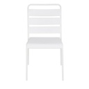 BELLEVILLE - Chaise en métal blanc