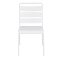 Chaise de jardin Boavista en résine vert kaki et métal noir, vue arrière - Dakar, Sénégal