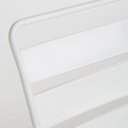 BELLEVILLE - Chaise en métal blanc