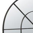 FAUSTIN - Miroir en métal noir 137x200