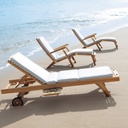 Chaise longue en teck Oleron massif Dakar, Sénégal