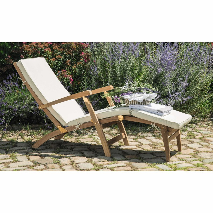 Matelas Oleron pour chaise longue écru Dakar, Sénégal