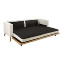 DUKE - Canapé-lit 3/4 places beige