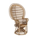 EMMANUELLE - Fauteuil vintage en rotin