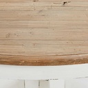 PROVENCE - Table à manger ronde extensible 6 à 8 personnes L140/190