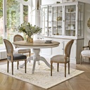PROVENCE - Table à manger ronde extensible 6 à 8 personnes L140/190