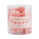 CAPUCINE - Guirlande lumineuse 9 LED pompons roses L214
