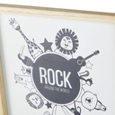 Tableau ROCK imprimé animaux noirs et blancs pour décoration intérieure moderne à Dakar, Sénégal