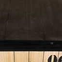 DOCKS - meuble cd dvd en métal noir h78 cm