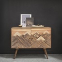 Style contemporain - Buffet MOUNTAIN avec portes lattées pour un agencement élégant au Sénégal