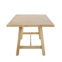 BARCARES BUSINESS - Table de jardin professionnelle en acacia imitation teck blanchi 6/8 personnes L230