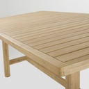 BARCARES BUSINESS - Table de jardin professionnelle en acacia imitation teck blanchi 6/8 personnes L230