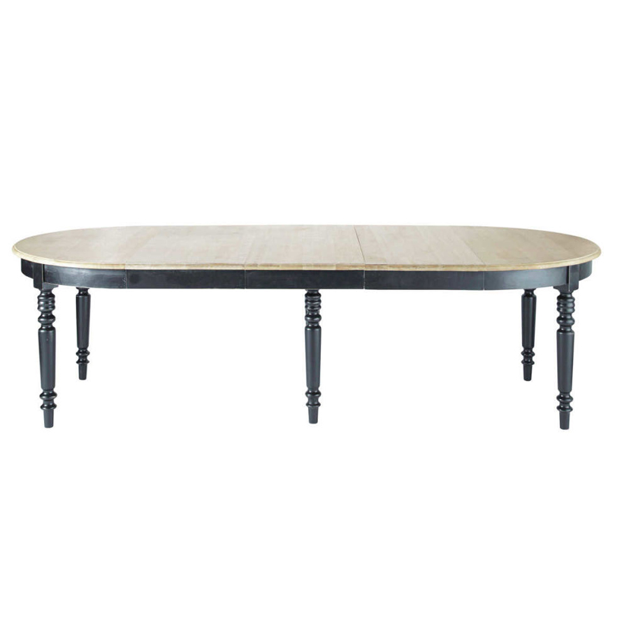 Table à manger ronde extensible Valencay 6 à 14 personnes L125/325