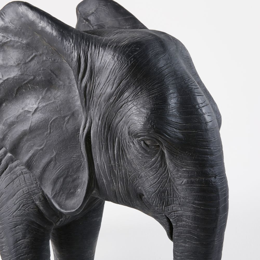 Statue décorative éléphant HATHI noire mate H72 à Dakar, Sénégal