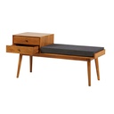 Mobilier design - Banquette FLYNN robuste avec rangement intégré pour entrée élégante au Sénégal