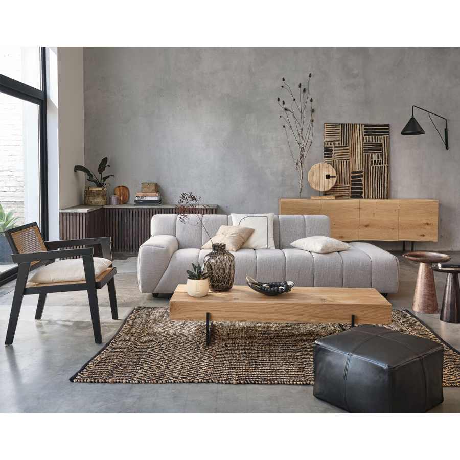 Meuble de salon MAGNUS en bois naturel et métal noir - Dakar, Sénégal