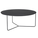 Table basse Siyah, ronde en métal gris anthracite, design moderne - Dakar, Sénégal