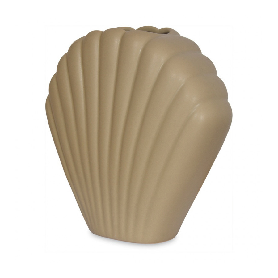 Vase COKI, couleur beige, en grès cérame élégant, Dakar Sénégal