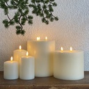 Bougie Flamme led  3 mèches en cire naturelle, Dakar Sénégal