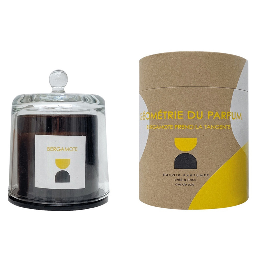 Bergamote PLT - Bougie cloche Géométrie du parfum ambre. Dakar Sénégal