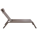 Bain de soleil YUZU en aluminium et toile plastifiée taupe pour jardin à Dakar, Sénégal