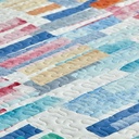 ESTIVALIA - Boutis réversible imprimé rayures multicolore 185x270cm