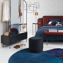 JULIAN - Décoration murale ensemble de carrés en métal filaire noir