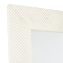 CAMILA - Miroir rectangulaire encadrement en bois blanc 75x178