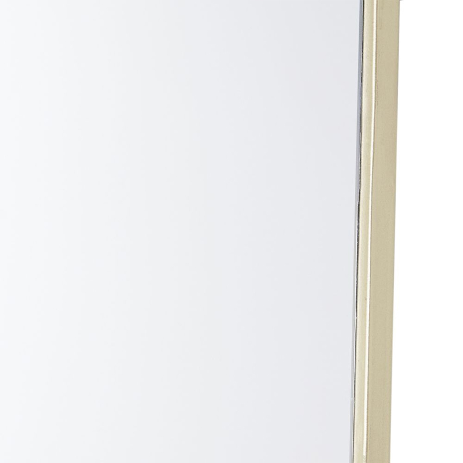 ALYSSA - Miroir gélule en métal doré 35x150