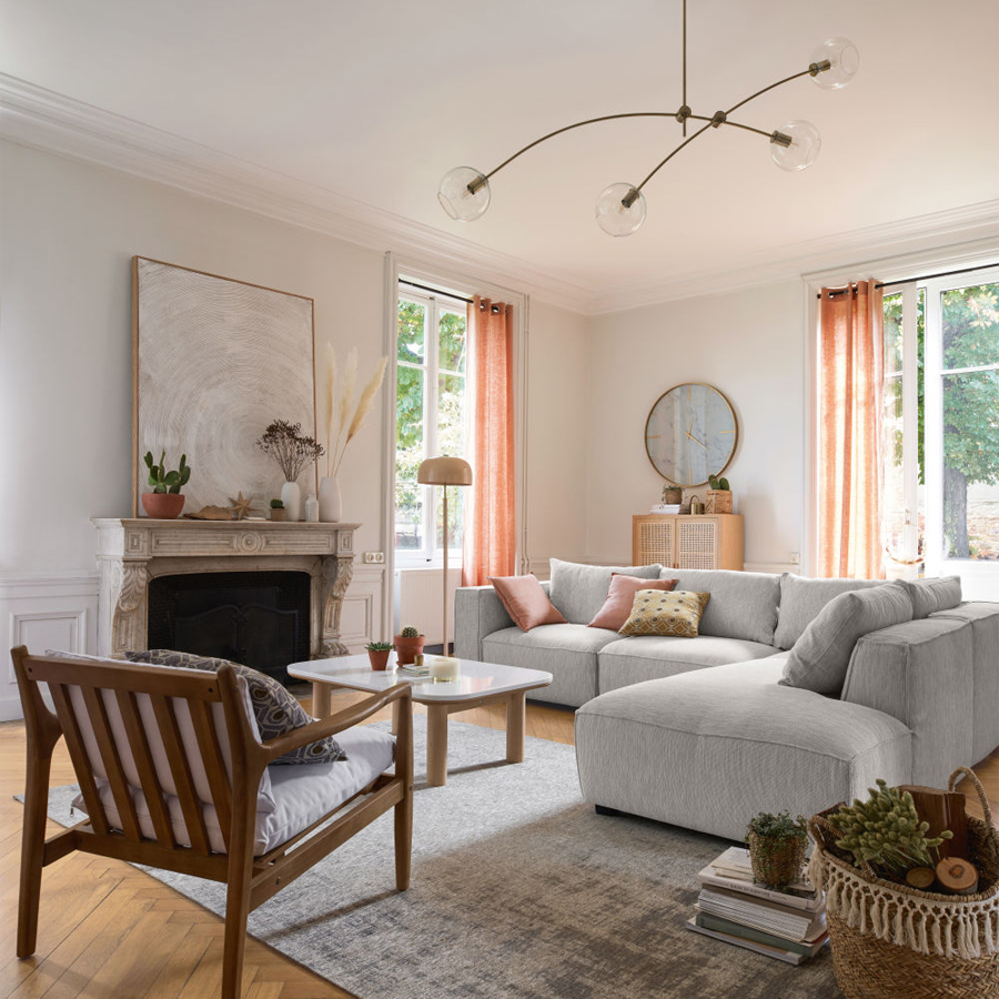 YVILAC - Toile Peinte Blanche 153x123