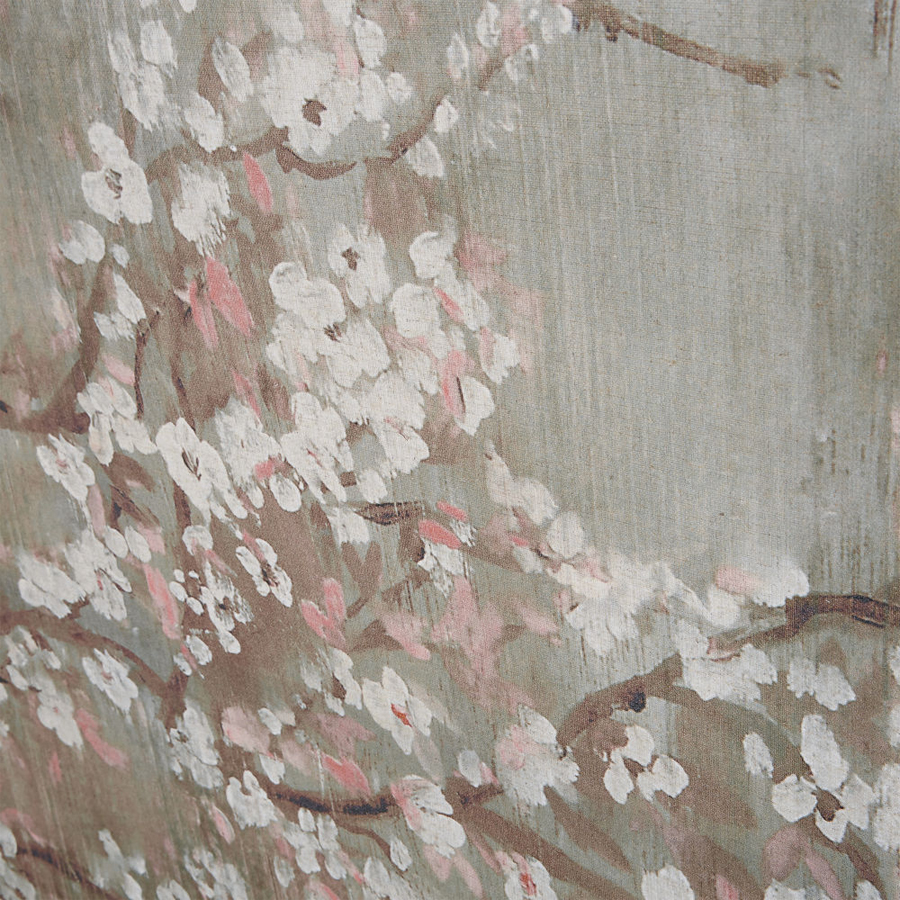 Toile NORA en lin floral pour décoration intérieure élégante à Dakar, Sénégal