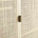 SOLSTICE - Armoire 2 portes cannage en rotin