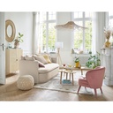 Mobilier rétro - Table Trocadero en bois de manguier pour intérieur chaleureux au Sénégal