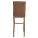 Élégante housse BOSTON en suédine chocolat pour chaise de bar, style raffiné à Dakar, Sénégal