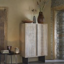 BENONI - Bouts de canapé en aluminium noir et bronze (x2)