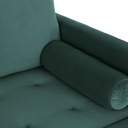OLIVIA - Canapé-lit 3/4 places en velours vert
