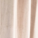 VENEZIA - Rideau à œillets en velours beige à l'unité 140x300