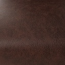 Housse de chaise en microsuède marron 41x70