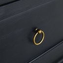 CAMBRONNE - Commode 3 tiroirs noire L100