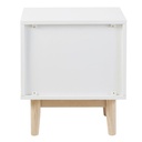 ARTIC - Table de chevet vintage blanche