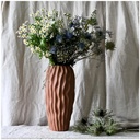 VAGUE - Vase en grès cérame terracotta 16,7x34,5cm