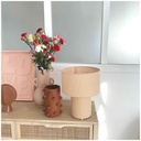 Vase TITI, couleur nude en grès cérame, décoration élégante, Dakar Sénégal