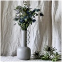 ONDE MASTIC - Vase décoratif gris en grès cérame, style contemporain, Dakar Sénégal