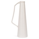 Vase ANSE en grès cérame blanc, design minimaliste, Dakar Sénégal