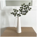 ANSE - Vase en grès blanc, décoration moderne et légère, Dakar Sénégal