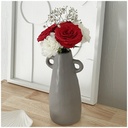 AMPHORE - Vase en grès taupe, décoration moderne et compacte, Dakar Sénégal