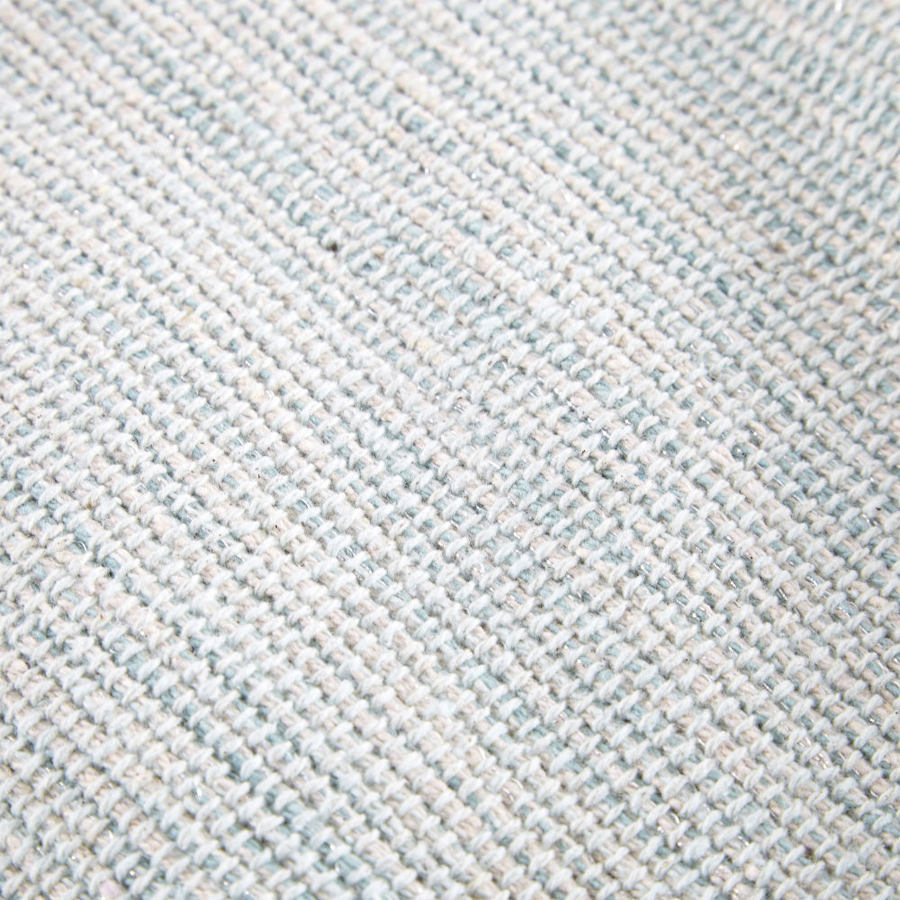 BUCOLIQUE - Tapis à pompons en coton vert 120x180