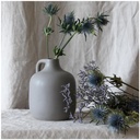 Cruche - Vase décoratif en grès cérame gris avec finition lisse, Dakar Sénégal