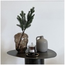 CRUCHE - Vase grès cérame gris 12x15 cm